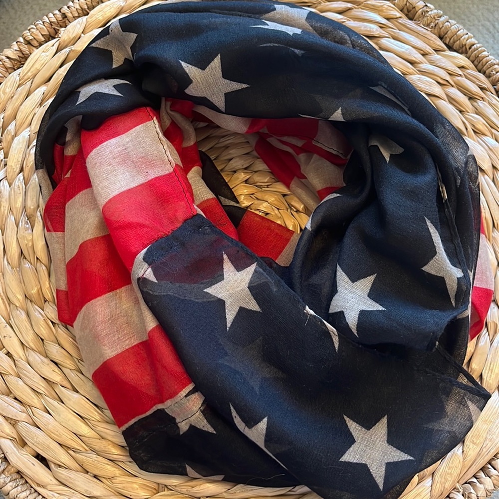 American Flag infinity Scarf